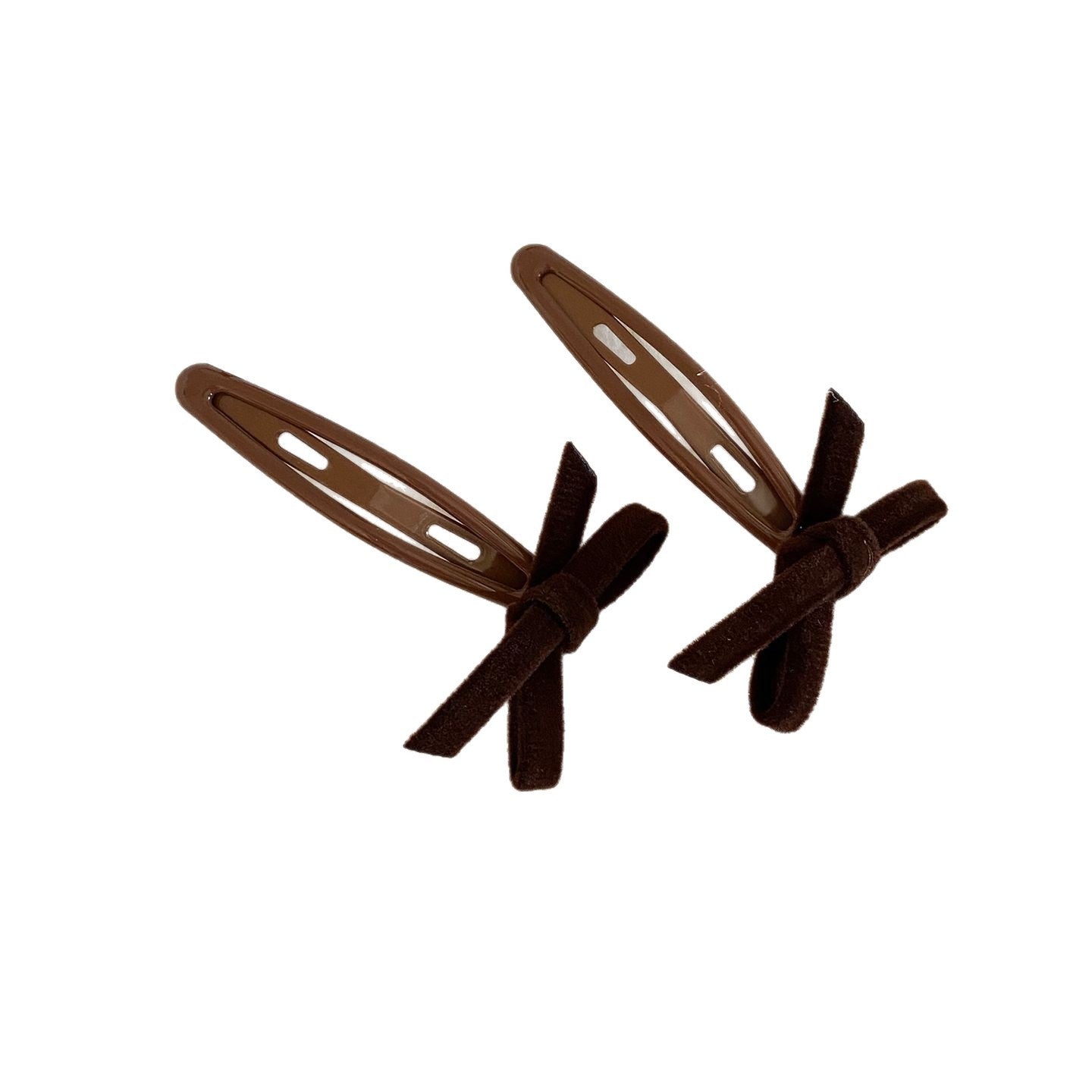絨面蝴蝶結髮夾－藍蝴蝶結（單個）款細節｜https://igowo.tw/
