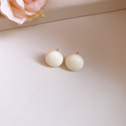 銀針多巴胺糖果豆豆耳釘韓系甜美時尚百搭耳環輕奢高級感耳飾批發