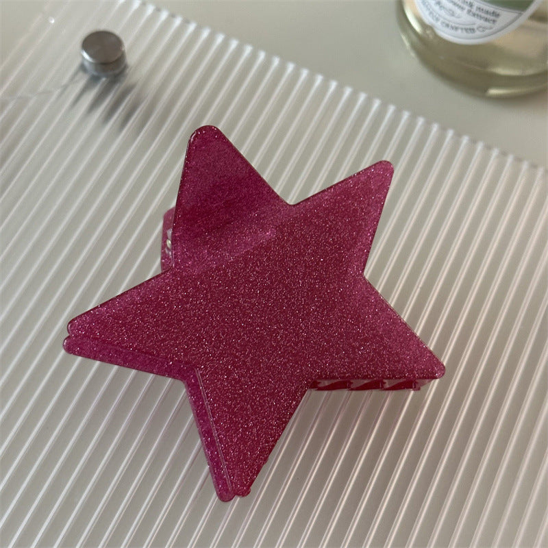 星星簡約鯊魚夾