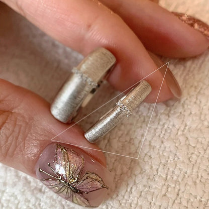 鋯石幾何可調式戒指－19#戒指-銀色款細節14｜https://igowo.tw/