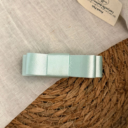 鋯石波點蝴蝶結髮夾