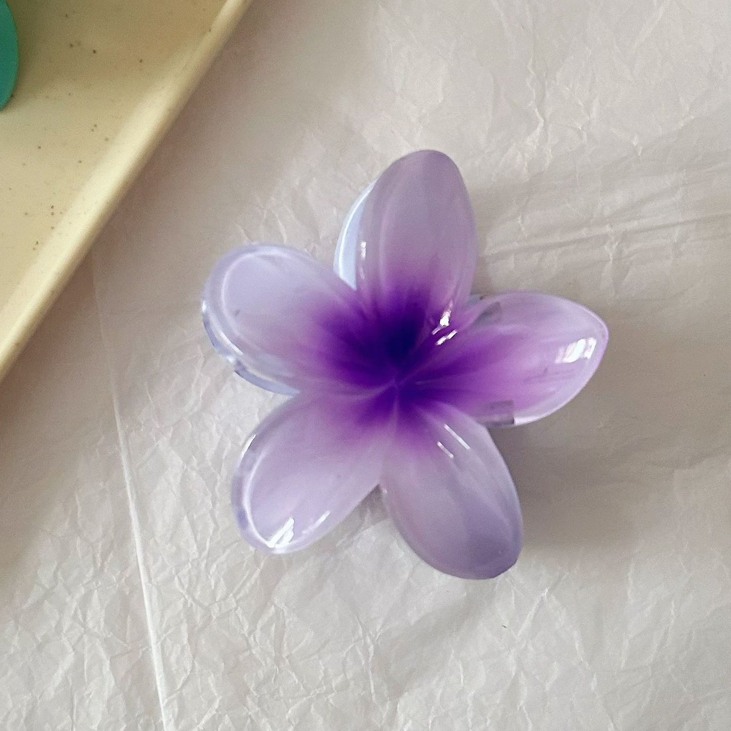 繽紛花朵鯊魚夾