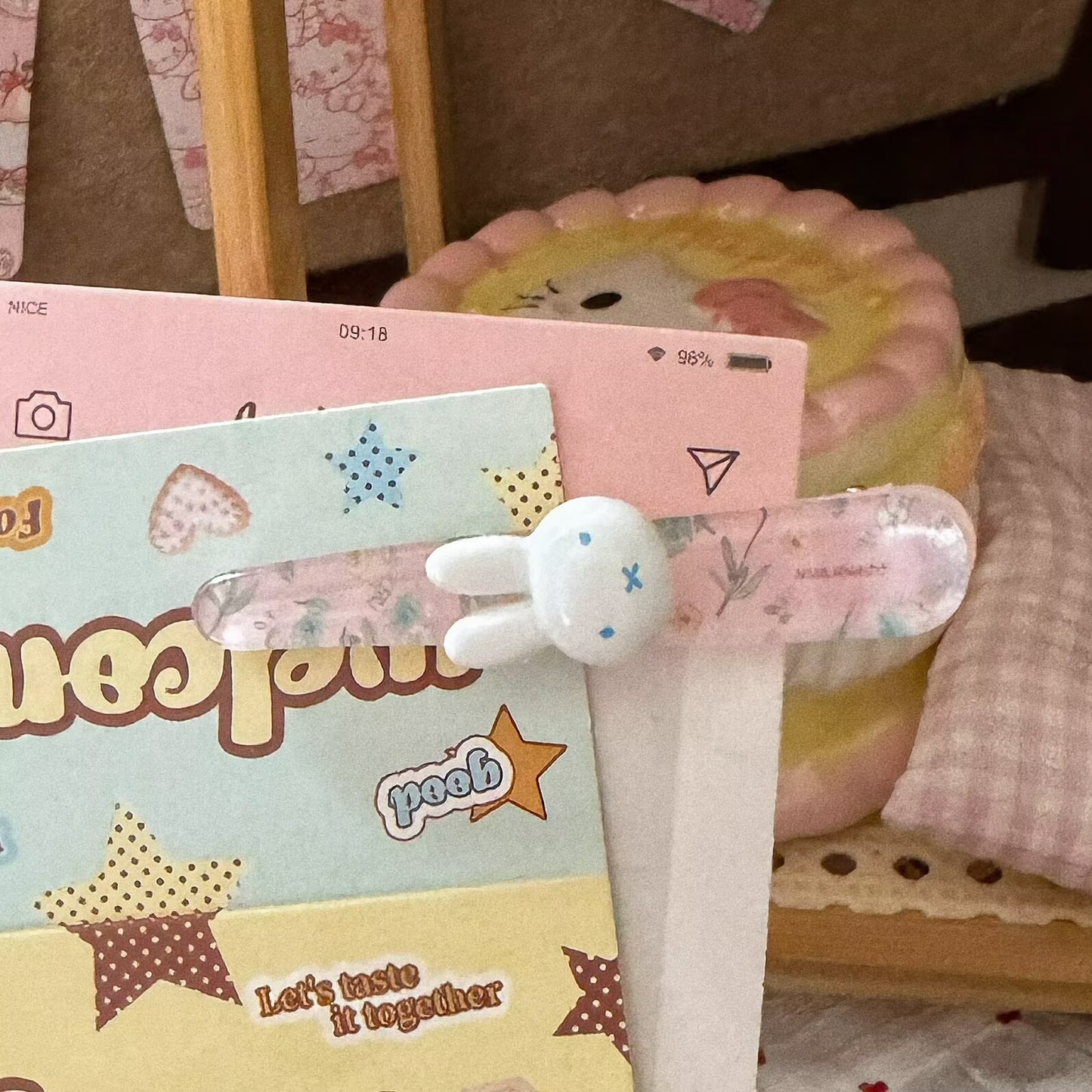 繽紛兔子卡通髮夾