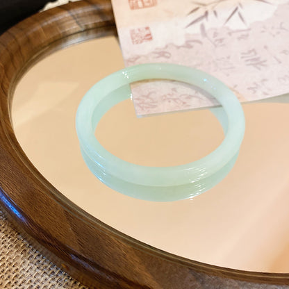 一步一響玉髓暈染圓條手鐲2026新款清冷感手環氣質輕奢高級感手飾