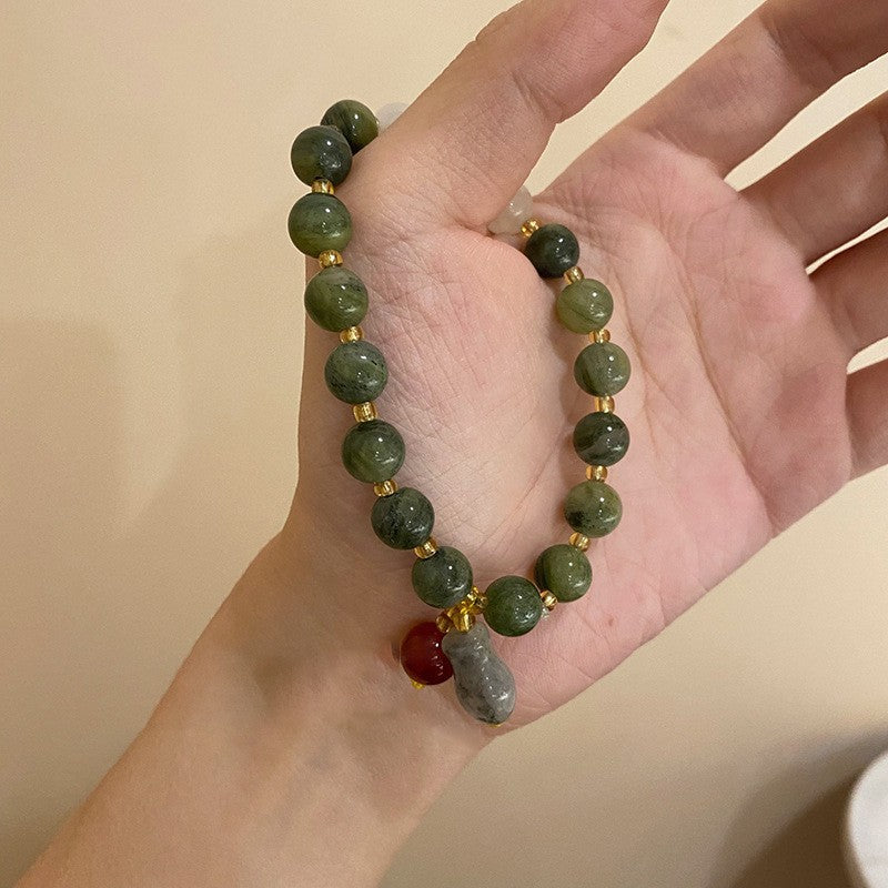 小紅書同款高級感水晶串珠手串地攤經濟ins清新小眾手鏈手飾批發