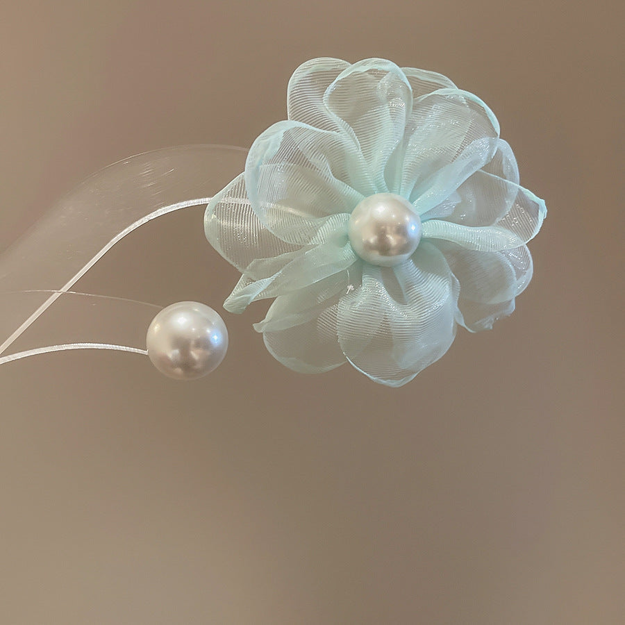 花朵流蘇誇張耳環