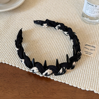 彩色波浪纏繞髮箍