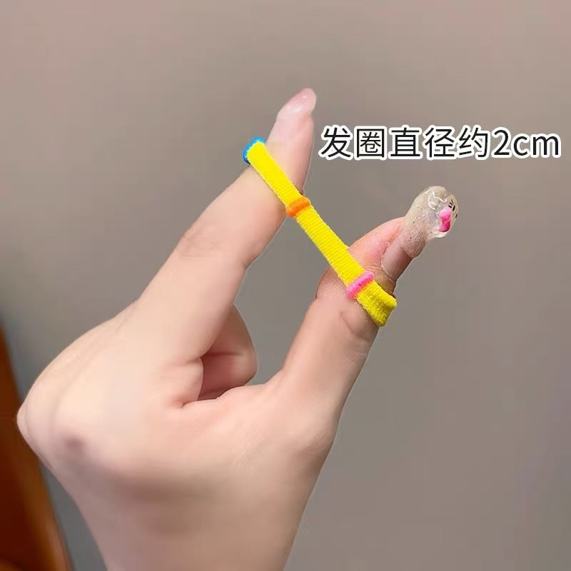 簡約經典髮圈－淺色50條罐裝款細節1｜https://igowo.tw/