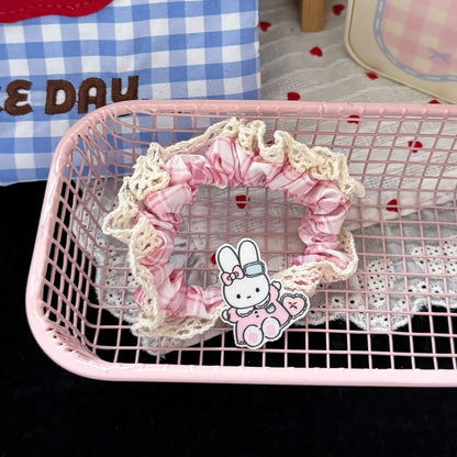 粉色兔子髮圈
