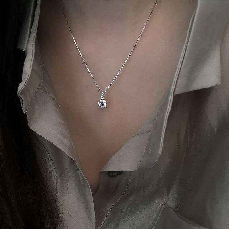 鋯石鈦鋼水滴墜飾項鍊－細節特寫34｜https://igowo.tw/