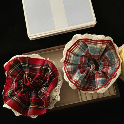 紅色大腸圈簡約髮圈－商品主圖｜https://igowo.tw/