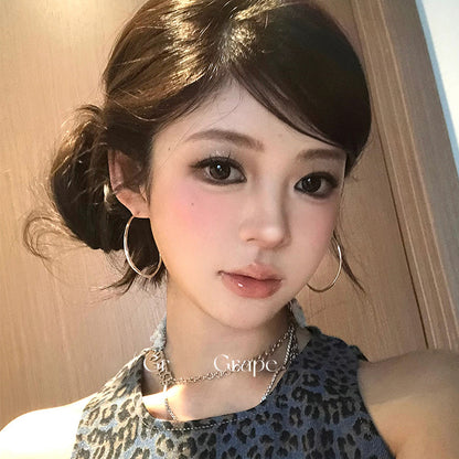 金屬圓珠圓圈復古耳環－細節特寫8｜https://igowo.tw/