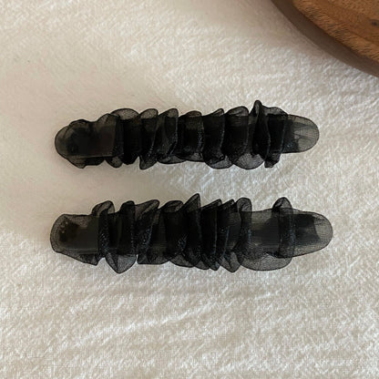 網紗簡約髮夾