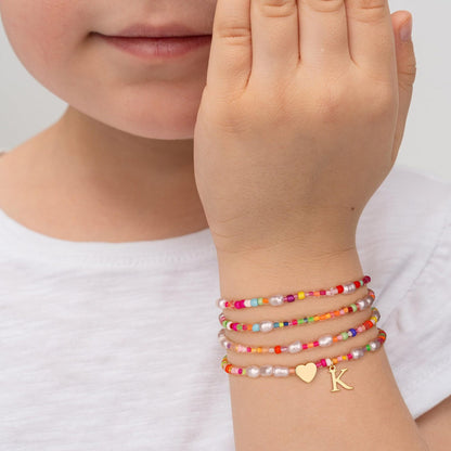 彩色串珠愛心多層手鏈