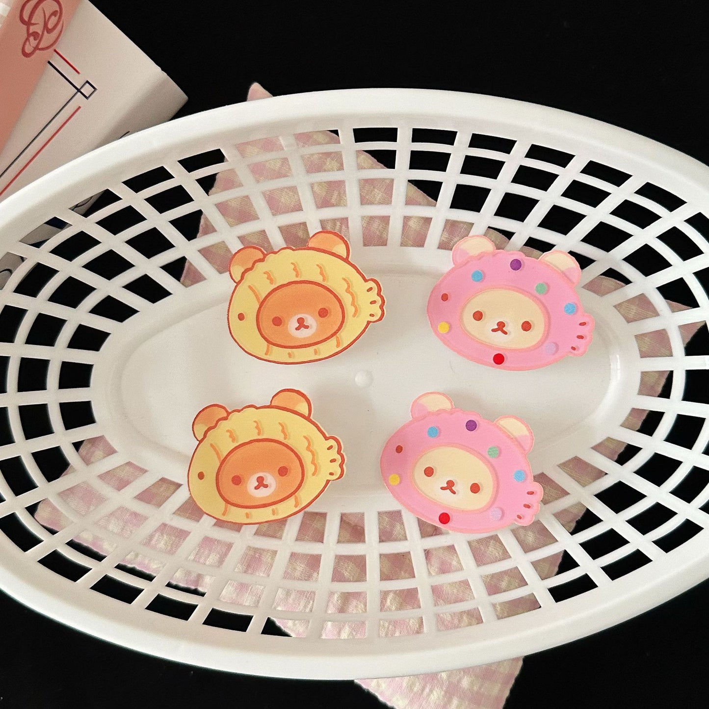 壓克力小熊髮夾－商品主圖｜https://igowo.tw/