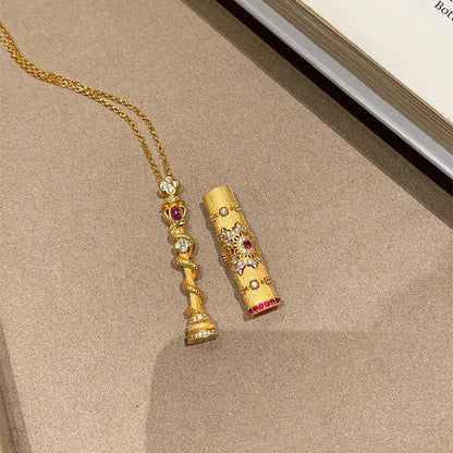 金色蛇形拉絲項鍊