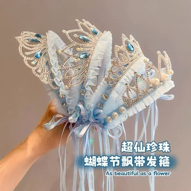 皇冠簡約髮箍－2#藍寶石王冠款實拍｜https://igowo.tw/