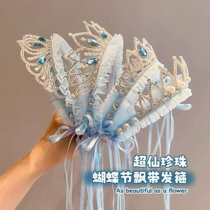 皇冠簡約髮箍－2#藍寶石王冠款實拍｜https://igowo.tw/