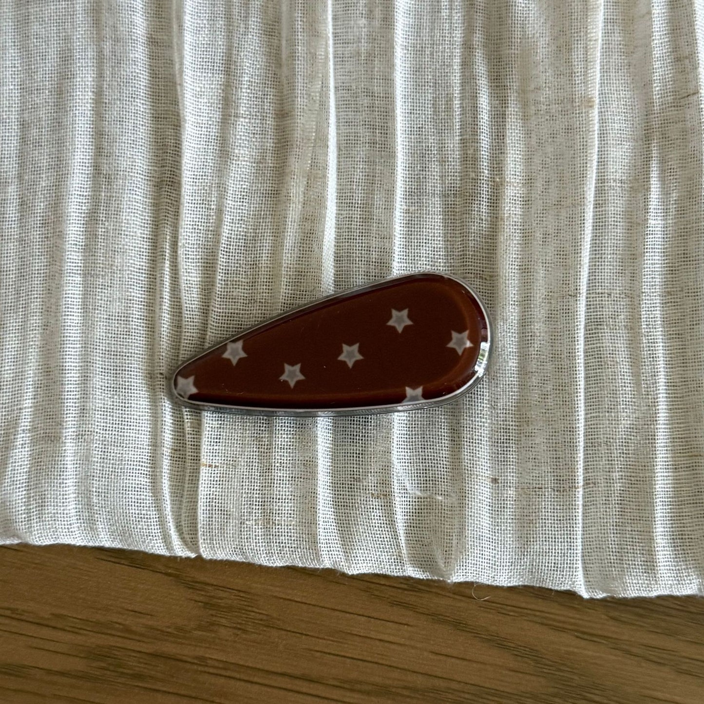 醋酸板材波點水滴髮夾