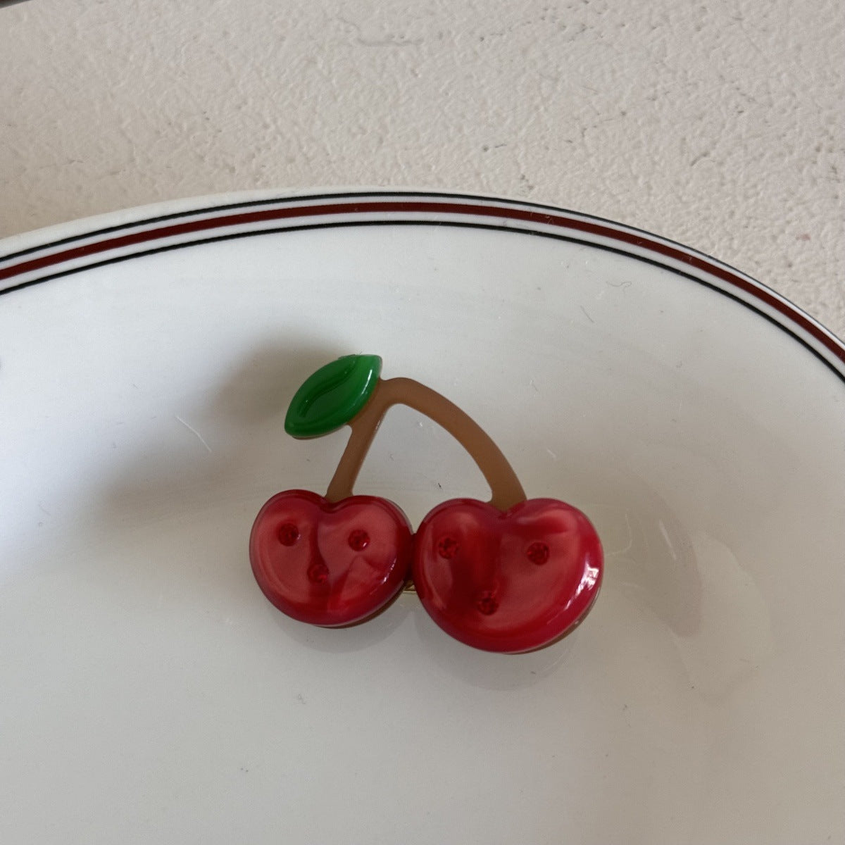 醋酸板材草莓檸檬髮夾