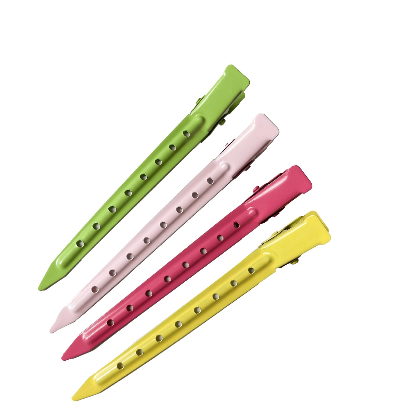 繽紛簡約髮夾－綠色款細節｜https://igowo.tw/