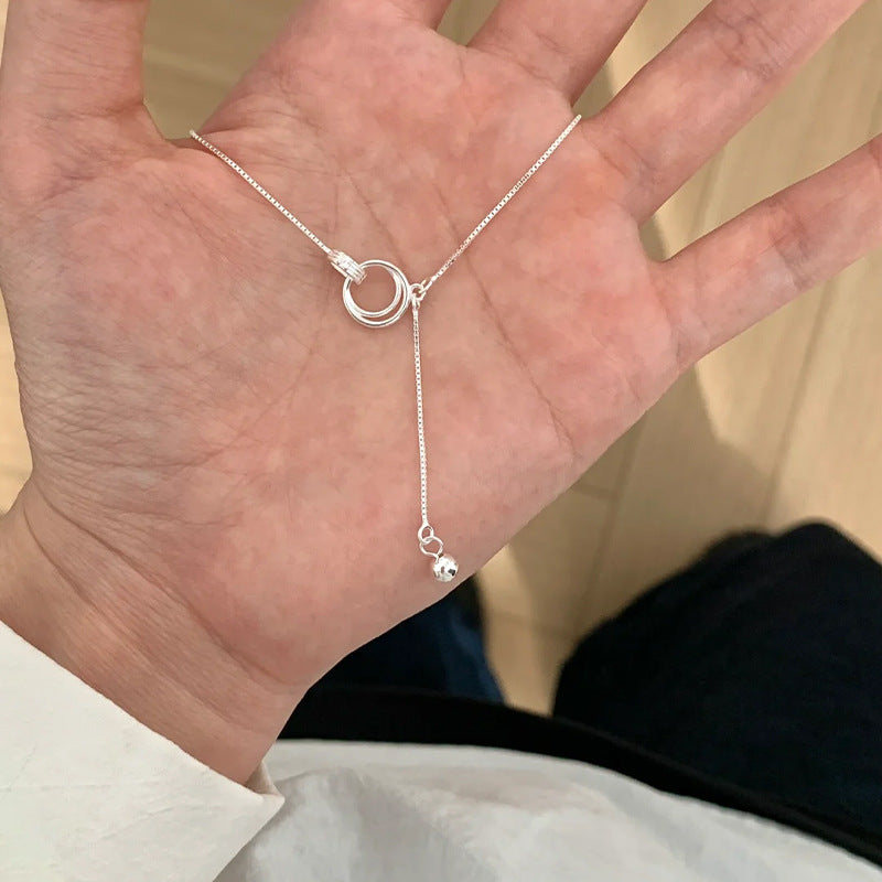 珍珠蝴蝶簡約項鍊－細節特寫2｜https://igowo.tw/