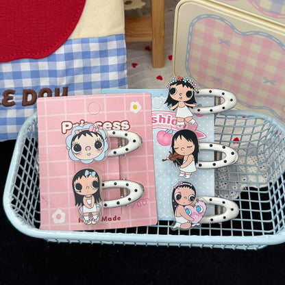 波點橢圓髮夾－商品主圖｜https://igowo.tw/
