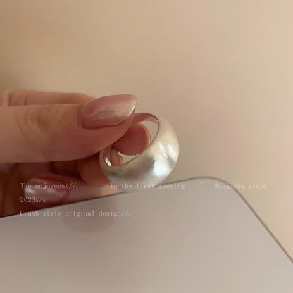 幾何拉絲磨砂戒指