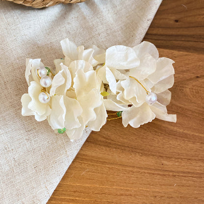 盈盈花海~氛圍感鑲鉆碎花發夾海邊度假風拍照鴨嘴夾甜美氣質頭飾