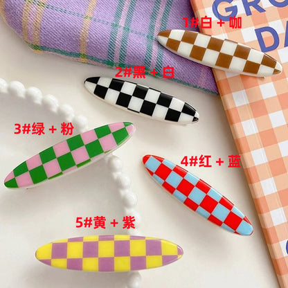 彩色簡約髮夾－黑白小波浪款細節22｜https://igowo.tw/