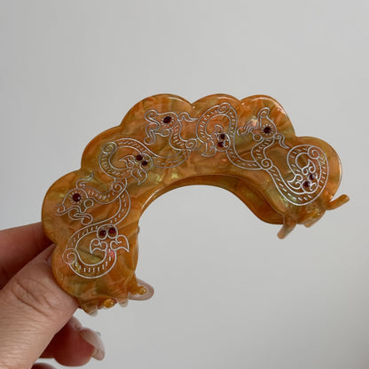 花朵復古鯊魚夾
