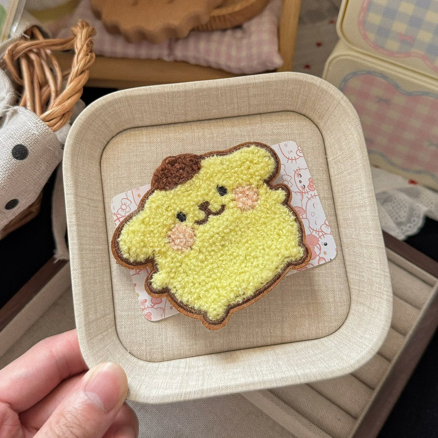 黃色小狗卡通髮夾