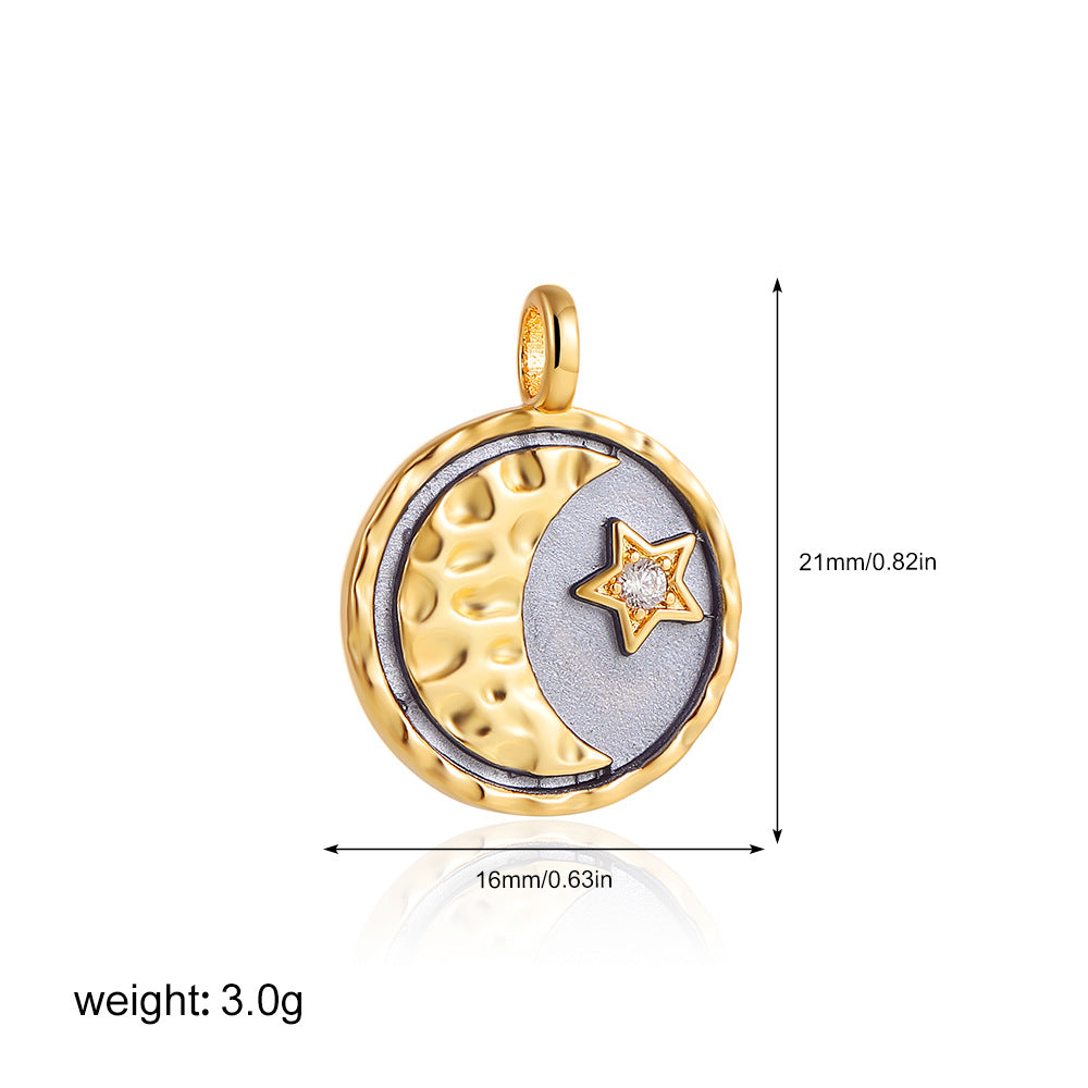 金色鋯石眼睛墜飾項鍊－細節特寫42｜https://igowo.tw/