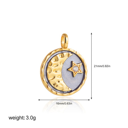 金色鋯石眼睛墜飾項鍊－細節特寫42｜https://igowo.tw/