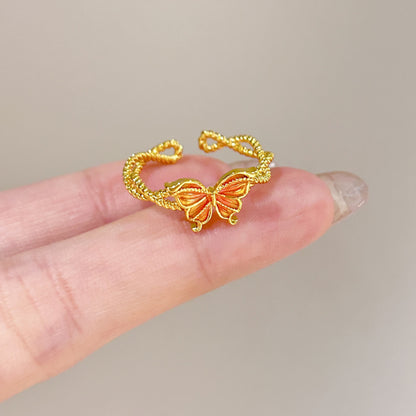 鋯石星星拉絲復古戒指－細節特寫26｜https://igowo.tw/
