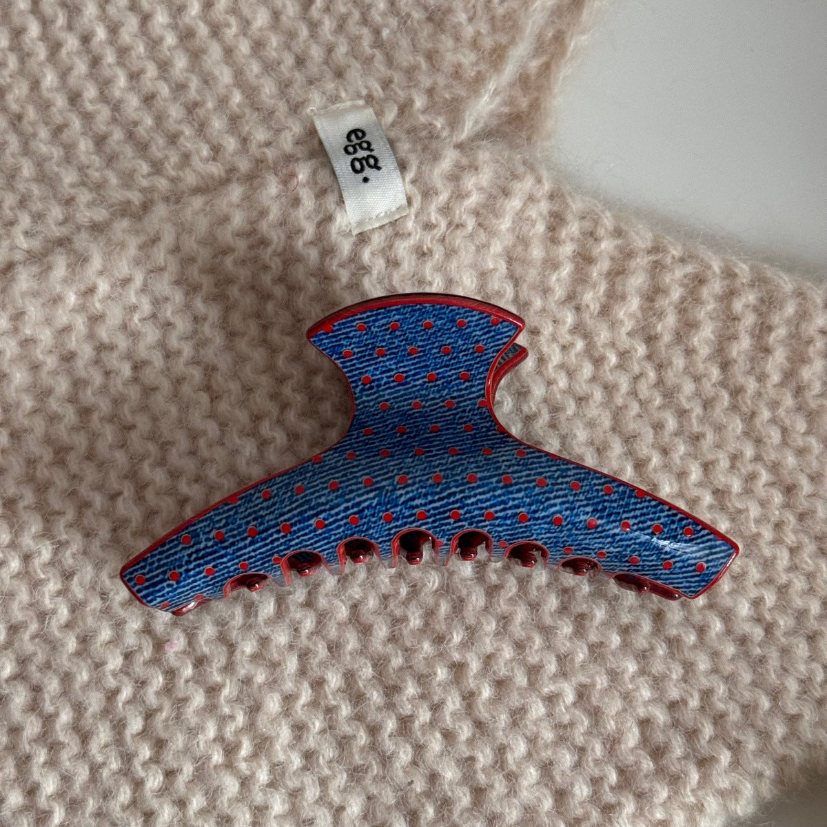 波點簡約髮夾
