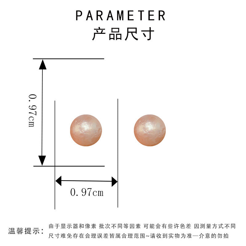 圓形簡約耳釘－細節特寫7｜https://igowo.tw/