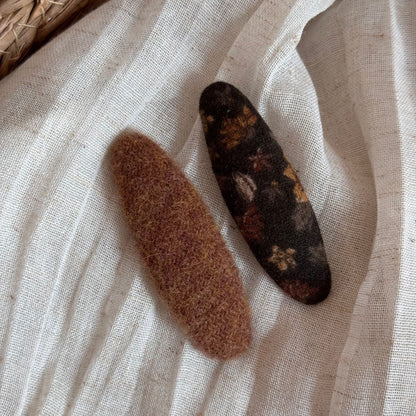 碎花波點復古髮夾