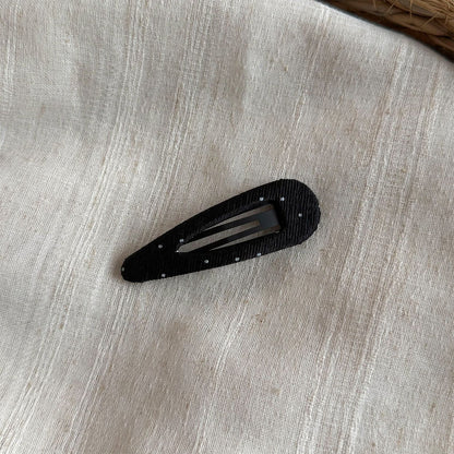 布面波點髮夾