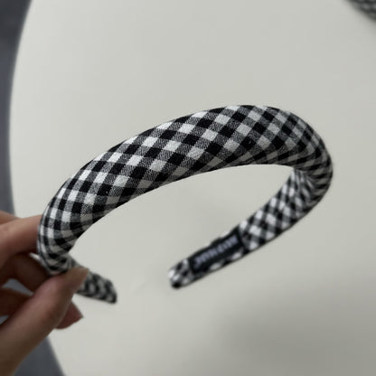 格紋簡約髮箍