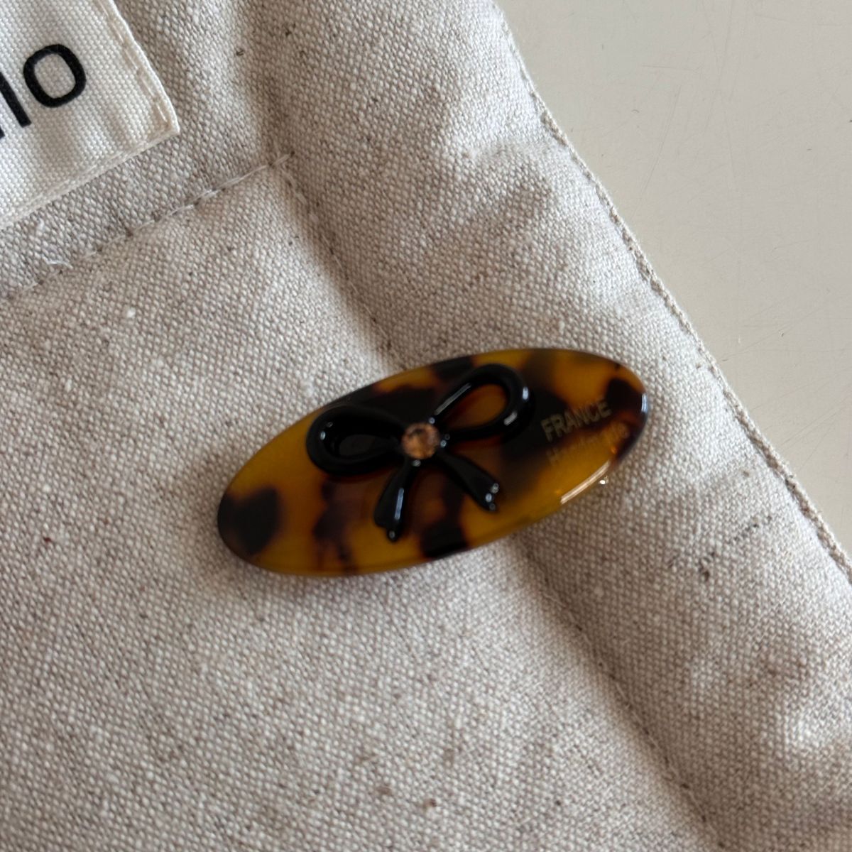 鋯石蝴蝶結復古髮夾
