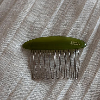 醋酸板材橢圓一字髮夾－細節特寫7｜https://igowo.tw/