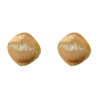 金屬拉絲復古耳環－細節特寫13｜https://igowo.tw/