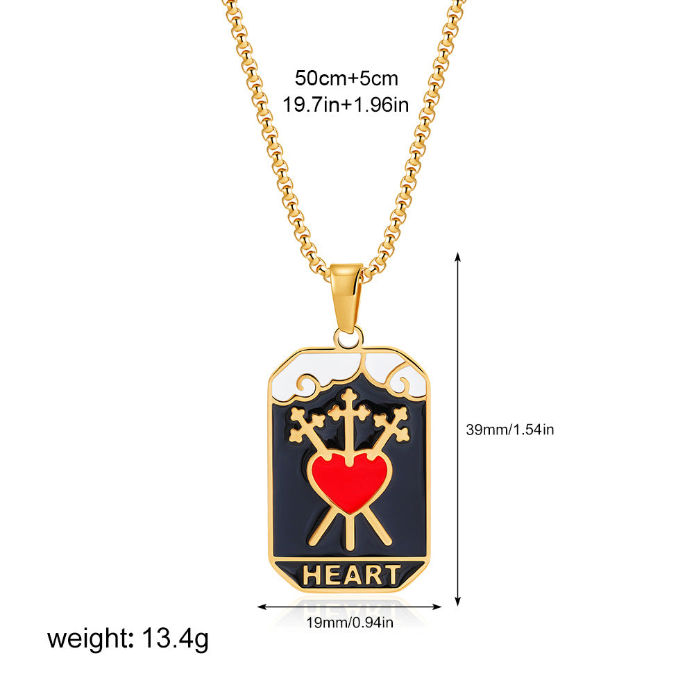 彩色星星方形墜飾項鍊－細節特寫25｜https://igowo.tw/