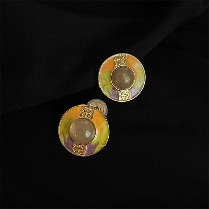 金色簡約耳夾