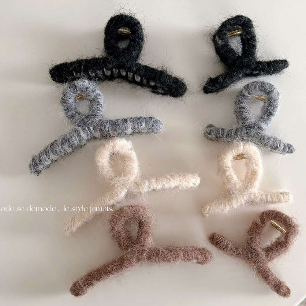纏繞簡約鯊魚夾－商品主圖｜https://igowo.tw/