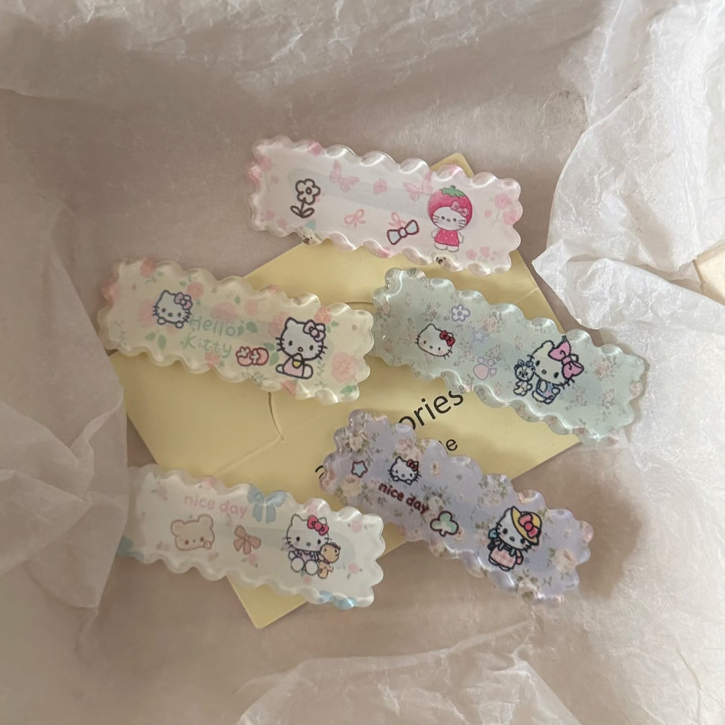 貓咪花朵髮夾－商品主圖｜https://igowo.tw/