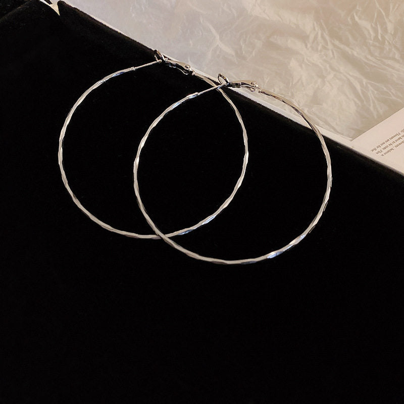 金色圓圈電鍍簡約耳環