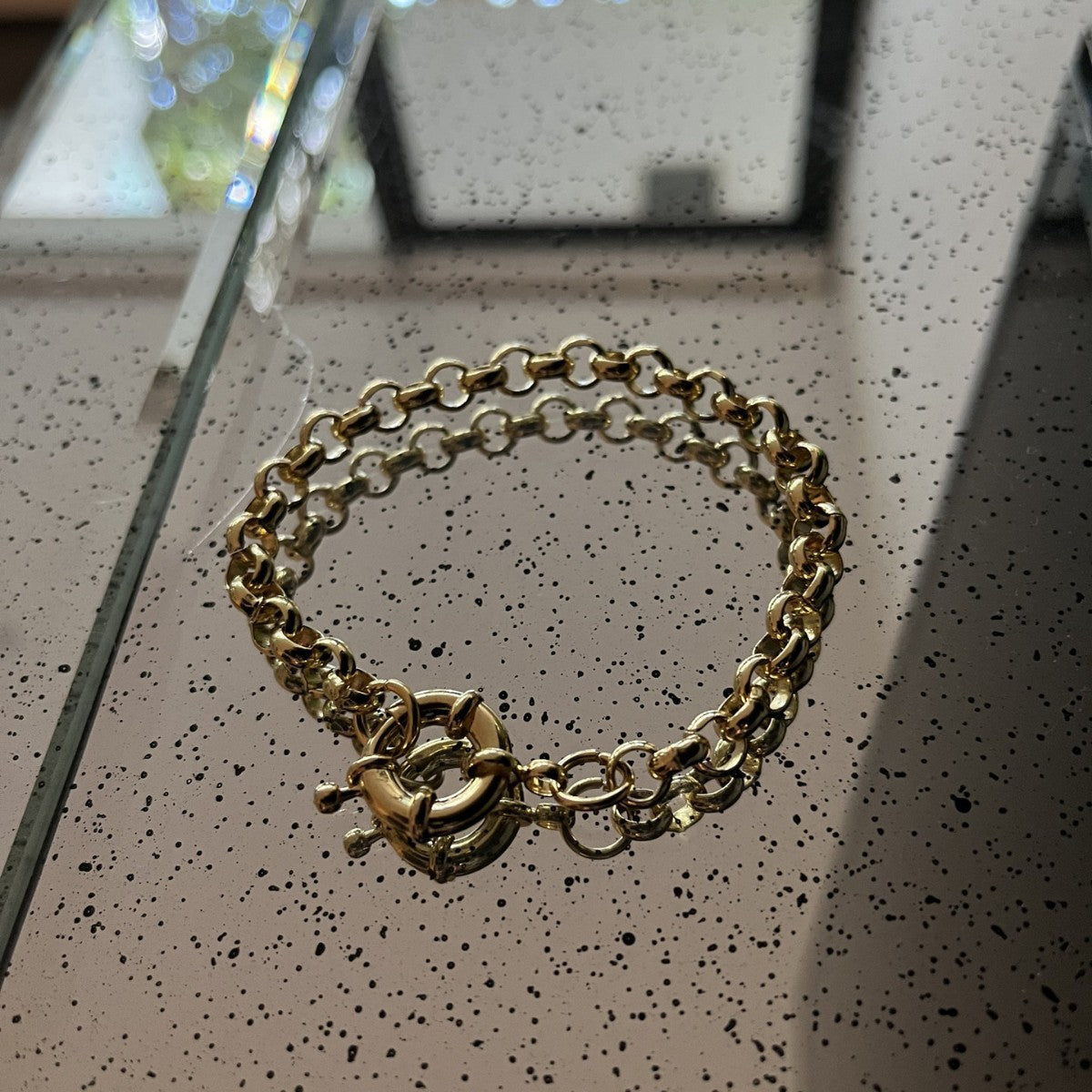 金色圓形手鏈