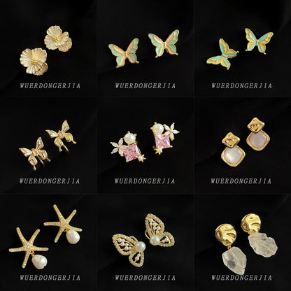 金色電鍍耳夾－細節特寫1｜https://igowo.tw/